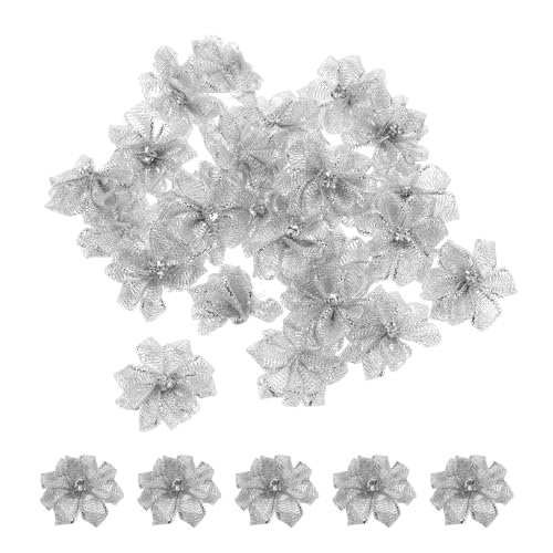 PATIKIL 1,2 Zoll Kleine Bandblumen, 100 Stück Satinbandblumen Mini Stoffblumen für Bastelarbeiten DIY Hochzeitsornament-Applikationen, Silberton. PATIKIL 1,2 Zoll Kleine Bandblumen, 100 Stück Satinbandblumen Mini Stoffblumen für Bastelarbeiten DIY Hochzeitsornament-Applikationen, Silberton. von PATIKIL