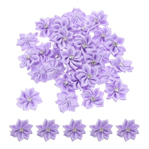 PATIKIL 1,2 Zoll Kleine Bandblumen, 50 Stück Satinbandblumen Mini Stoffblumen für Bastelarbeiten DIY Hochzeitsornament Applikationen, Helllila PATIKIL 1,2 Zoll Kleine Bandblumen, 50 Stück Satinbandblumen Mini Stoffblumen für Bastelarbeiten DIY Hochzeitsornament Applikationen, Helllila von PATIKIL
