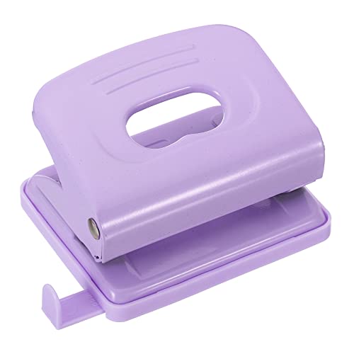 PATIKIL 1/4" 2 Papier Locher Metall Locher 8 Blatt Stanze Kapazität Einstellbare Lochung für Büro und Haushaltsbedarf Lila von PATIKIL