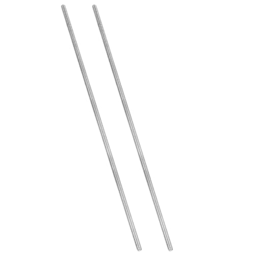 PATIKIL 1/4"-20 UNC 304 Edelstahl Vollgewinde-Stange, 2 Stück 12" Länge Langgewindeschraube Rechtsgewinde Alle Gewindestangen für Verankerungsschrauben, Klemmen, Hänger und U-Bolzen von PATIKIL