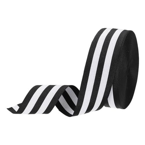 PATIKIL 1,6" Schwarz-Weiß gestreiftes Grosgrain-Band, 25 Yard Polyester-Stoffstreifen-Bastelband mit doppelseitigem Design für Schleifen-Geschenkverpackung Weihnachtsdekorationen PATIKIL 1,6" Schwarz-Weiß gestreiftes Grosgrain-Band, 25 Yard Polyester-Stoffstreifen-Bastelband mit doppelseitigem Design für Schleifen-Geschenkverpackung Weihnachtsdekorationen von PATIKIL