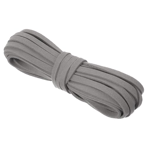 PATIKIL 1 Rolle Lederband, 5m x 5mm Lederschnur Faux Wildleder Schnur, Basteln Lederbänder, Lederbänder für Ketten, Armband, Halskette, DIY Handwerk, Hellgrau PATIKIL 1 Rolle Lederband, 5m x 5mm Lederschnur Faux Wildleder Schnur, Basteln Lederbänder, Lederbänder für Ketten, Armband, Halskette, DIY Handwerk, Hellgrau von PATIKIL