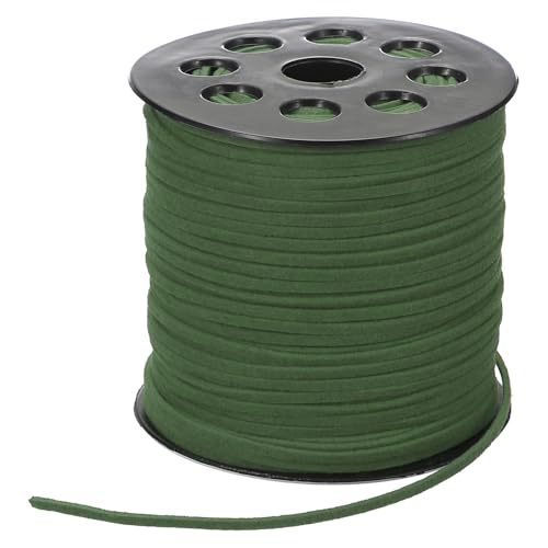 PATIKIL 1 Rolle Lederband, 90m x 2.6mm Lederschnur Faux Wildleder Schnur, Basteln Lederbänder, Lederbänder für Ketten, Armband, Halskette, DIY Handwerk, Dunkelgrün PATIKIL 1 Rolle Lederband, 90m x 2.6mm Lederschnur Faux Wildleder Schnur, Basteln Lederbänder, Lederbänder für Ketten, Armband, Halskette, DIY Handwerk, Dunkelgrün von PATIKIL