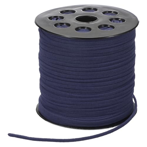 PATIKIL 1 Rolle Lederband, 90m x 2.6mm Lederschnur Faux Wildleder Schnur, Basteln Lederbänder, Lederbänder für Ketten, Armband, Halskette, DIY Handwerk, Marineblau PATIKIL 1 Rolle Lederband, 90m x 2.6mm Lederschnur Faux Wildleder Schnur, Basteln Lederbänder, Lederbänder für Ketten, Armband, Halskette, DIY Handwerk, Marineblau von PATIKIL