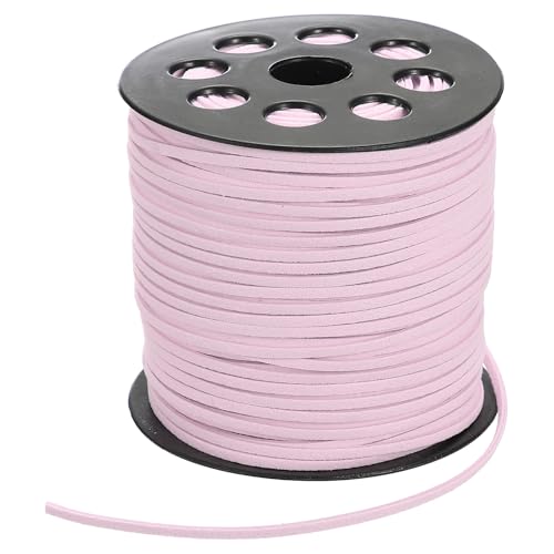 PATIKIL 1 Rolle Lederband, 90m x 2.6mm Lederschnur Faux Wildleder Schnur, Basteln Lederbänder, Lederbänder für Ketten, Armband, Halskette, DIY Handwerk, Pink PATIKIL 1 Rolle Lederband, 90m x 2.6mm Lederschnur Faux Wildleder Schnur, Basteln Lederbänder, Lederbänder für Ketten, Armband, Halskette, DIY Handwerk, Pink von PATIKIL