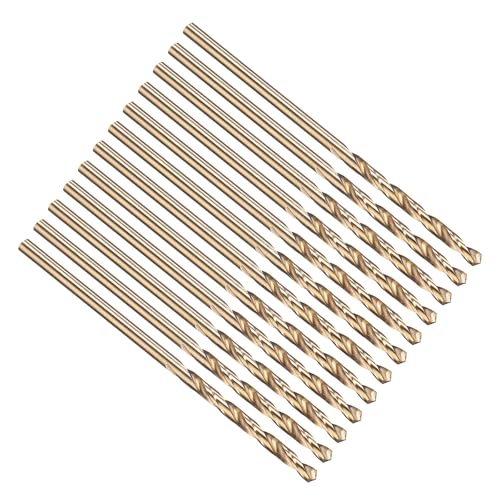 PATIKIL 1.1mm Bohrer, Jobber gerade Schaft M35 5% High-Speed-Stahl 135° Gold-Finish für rostfreien Stahl Hartmetall - 12er Pack PATIKIL 1.1mm Bohrer, Jobber gerade Schaft M35 5% High-Speed-Stahl 135° Gold-Finish für rostfreien Stahl Hartmetall - 12er Pack von PATIKIL