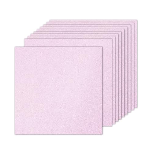 PATIKIL 10 Blätter Hellrosa Glitzer Karton 10 x 10 Zoll, Glitzer Kartonpapier Quadratisch Premium Funkelndes Papier Bastelkartonpapier 250gsm für Scrapbook Karte DIY Kunst Hochzeit Party PATIKIL 10 Blätter Hellrosa Glitzer Karton 10 x 10 Zoll, Glitzer Kartonpapier Quadratisch Premium Funkelndes Papier Bastelkartonpapier 250gsm für Scrapbook Karte DIY Kunst Hochzeit Party von PATIKIL