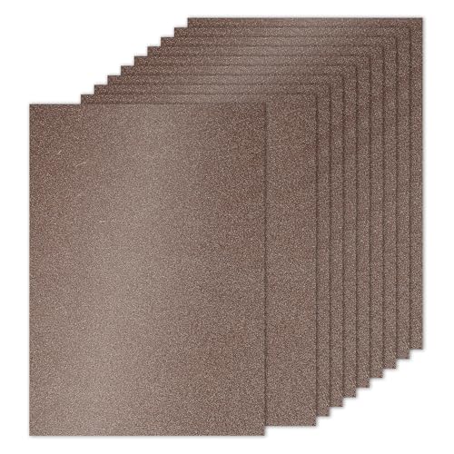 PATIKIL 10 Blätter braunes Glitzer Karton 8,5 x 11 Zoll, Glitzer Kartonpapier Rechteck Premium Funkelndes Papier Bastelkartonpapier 250gsm für Scrapbook Karte DIY Kunst Hochzeitsfeier PATIKIL 10 Blätter braunes Glitzer Karton 8,5 x 11 Zoll, Glitzer Kartonpapier Rechteck Premium Funkelndes Papier Bastelkartonpapier 250gsm für Scrapbook Karte DIY Kunst Hochzeitsfeier von PATIKIL