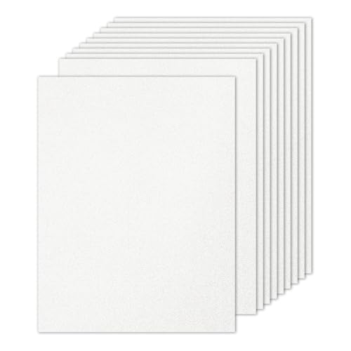 PATIKIL 10 Blätter weißes Glitzer Kartonpapier 8,5 x 11 Zoll, Glitzer Kartonpapier Rechteck Premium Funkelndes Papier Bastelkarton 250gsm für Scrapbook Karte DIY Kunst Hochzeit Party PATIKIL 10 Blätter weißes Glitzer Kartonpapier 8,5 x 11 Zoll, Glitzer Kartonpapier Rechteck Premium Funkelndes Papier Bastelkarton 250gsm für Scrapbook Karte DIY Kunst Hochzeit Party von PATIKIL