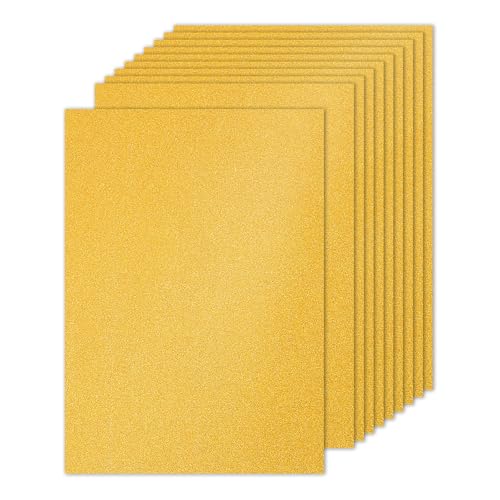 PATIKIL 10 Blatt Gold Glitter Kartonpapier, A4 250gsm Rechteck Premium Funkelndes Papier Bastelkartonpapier für Scrapbook Kartenherstellung DIY Kunstprojekte Hochzeitsfeier PATIKIL 10 Blatt Gold Glitter Kartonpapier, A4 250gsm Rechteck Premium Funkelndes Papier Bastelkartonpapier für Scrapbook Kartenherstellung DIY Kunstprojekte Hochzeitsfeier von PATIKIL