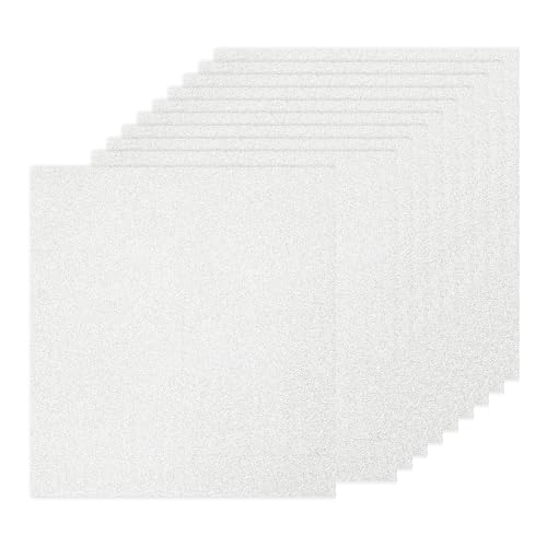 PATIKIL 10 Blatt Kartonpapier Quadratisch 250g - 30,5 x 30,5 cm - Dickes Bastelkarton zum Basteln Hochzeit Karton Glitzer Papier Stanzen DIY Deko Bastelpapier Bedruckbar, Silber PATIKIL 10 Blatt Kartonpapier Quadratisch 250g - 30,5 x 30,5 cm - Dickes Bastelkarton zum Basteln Hochzeit Karton Glitzer Papier Stanzen DIY Deko Bastelpapier Bedruckbar, Silber von PATIKIL