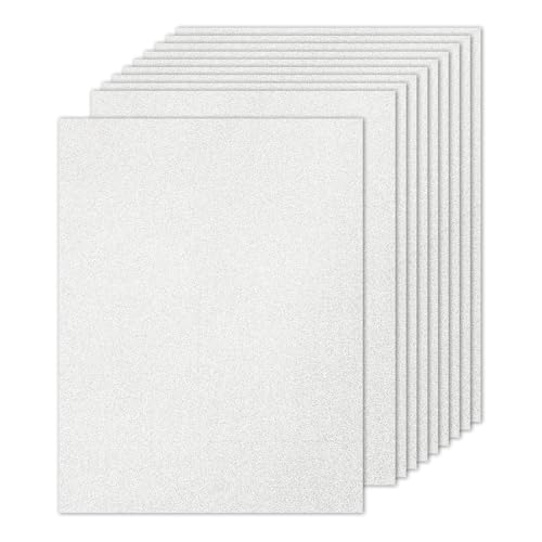 PATIKIL 10 Blatt Silber Glitzerkarton 8,5 x 11 Zoll, Glitzer Kartonpapier Rechteck Premium Funkelndes Papier Bastelkartonpapier 250gsm für Scrapbook Karte DIY Kunst Hochzeitsfeier PATIKIL 10 Blatt Silber Glitzerkarton 8,5 x 11 Zoll, Glitzer Kartonpapier Rechteck Premium Funkelndes Papier Bastelkartonpapier 250gsm für Scrapbook Karte DIY Kunst Hochzeitsfeier von PATIKIL