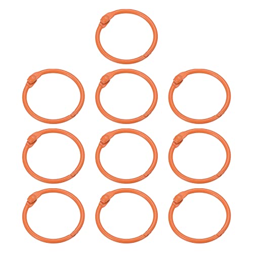 PATIKIL 10 Stück 1 Zoll Lose Verlassen Binder Ringe Metall Bunte DIY Schlüsselanhänger für Karteikarte Sammelalben Orange PATIKIL 10 Stück 1 Zoll Lose Verlassen Binder Ringe Metall Bunte DIY Schlüsselanhänger für Karteikarte Sammelalben Orange von PATIKIL
