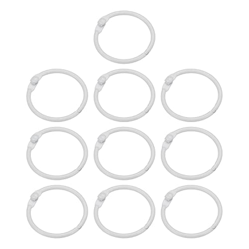 PATIKIL 10 Stück 1 Zoll Lose Verlassen Binder Ringe Metall Bunte DIY Schlüsselanhänger für Karteikarte Sammelalben Weiß PATIKIL 10 Stück 1 Zoll Lose Verlassen Binder Ringe Metall Bunte DIY Schlüsselanhänger für Karteikarte Sammelalben Weiß von PATIKIL