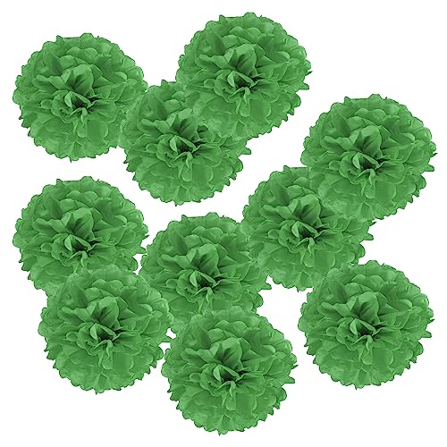 PATIKIL 10 Stück 20 cm Pom Poms Papier Blumen, Papierblumen Hochzeitsdeko Seidenpapier für Hochzeit Brautdusche Geburtstagsparty Hintergrund Dekoration, Grün PATIKIL 10 Stück 20 cm Pom Poms Papier Blumen, Papierblumen Hochzeitsdeko Seidenpapier für Hochzeit Brautdusche Geburtstagsparty Hintergrund Dekoration, Grün von PATIKIL