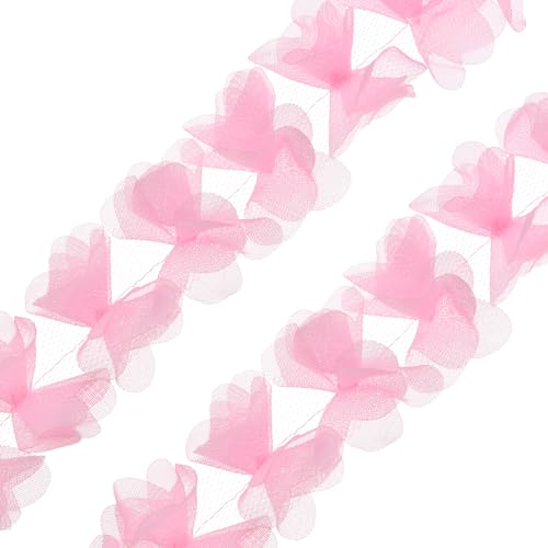 PATIKIL 10 Yards Blumen Spitzenband, 6cm B Spitzenstoff Blumen Spitzenborte 3D DIY Nähen für Handwerk Hochzeitskleid Hut Blumenvorhang Verziert, Rosa PATIKIL 10 Yards Blumen Spitzenband, 6cm B Spitzenstoff Blumen Spitzenborte 3D DIY Nähen für Handwerk Hochzeitskleid Hut Blumenvorhang Verziert, Rosa von PATIKIL