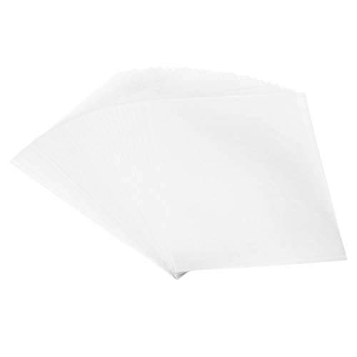 PATIKIL 100 Blatt Pergamentpapier 4x6, Pergamentpapier bedruckbares Transparentpapier 100GSM für Einladungsdruck, Silberton von PATIKIL