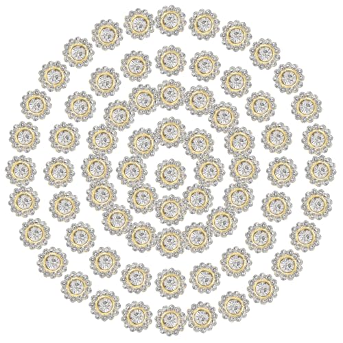 PATIKIL 100 Stk. Aufnäh-Rhinestones Kristalle 10mm 2 Schichten Nähen Sonnenblume Blumenkralle Rhinestones Kristalle Glas Edelsteine Metallbasis für Hochzeitskleid Kleidung, Weiß PATIKIL 100 Stk. Aufnäh-Rhinestones Kristalle 10mm 2 Schichten Nähen Sonnenblume Blumenkralle Rhinestones Kristalle Glas Edelsteine Metallbasis für Hochzeitskleid Kleidung, Weiß von PATIKIL