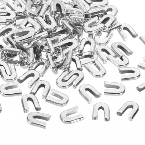PATIKIL 100 Stück 8mm 1/3 Zoll Breite Spiralstäbchen Spitzen zum Nähen, Verzinkter Kohlenstoffstahl Korsettstäbchen Spitzen Abdeckungen Endkappe für Kostüm Brautkleid, Silber Ton PATIKIL 100 Stück 8mm 1/3 Zoll Breite Spiralstäbchen Spitzen zum Nähen, Verzinkter Kohlenstoffstahl Korsettstäbchen Spitzen Abdeckungen Endkappe für Kostüm Brautkleid, Silber Ton von PATIKIL