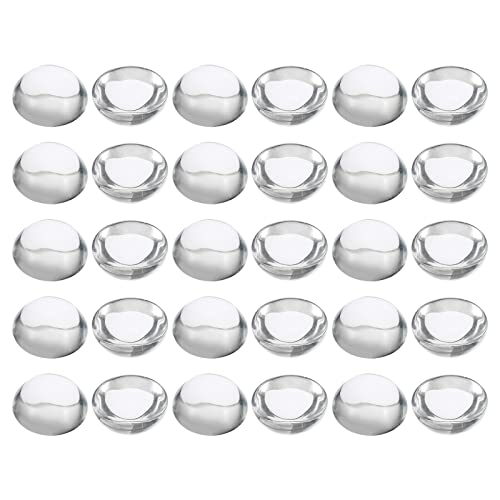 PATIKIL 100 Stück Glas Cabochons 10mm Klare Runde Glascabochons, Flache Rückseite Glaskuppel, Glaskuppel für DIY Schmuck, Foto Anhänger Herstellung, Halsketten PATIKIL 100 Stück Glas Cabochons 10mm Klare Runde Glascabochons, Flache Rückseite Glaskuppel, Glaskuppel für DIY Schmuck, Foto Anhänger Herstellung, Halsketten von PATIKIL