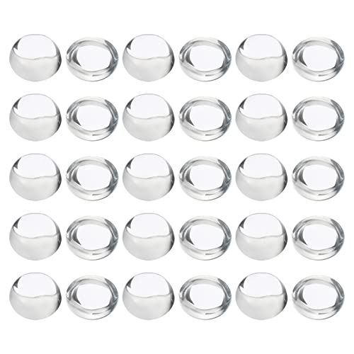 PATIKIL 100 Stück Glas Cabochons 8mm Klare Runde Glascabochons, Flache Rückseite Glaskuppel, Glaskuppel für DIY Schmuck, Foto Anhänger Herstellung, Halsketten PATIKIL 100 Stück Glas Cabochons 8mm Klare Runde Glascabochons, Flache Rückseite Glaskuppel, Glaskuppel für DIY Schmuck, Foto Anhänger Herstellung, Halsketten von PATIKIL