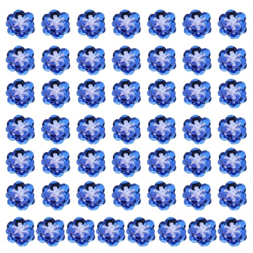 PATIKIL 100 Stück Pailletten Blumen Aufnäher, 0,8"/2cm Blumen Applikation mit Kristall Perlen zum Aufnähen auf Stoff Patch für Kleidung Schuhe Taschen Accessoire, Dunkelblau PATIKIL 100 Stück Pailletten Blumen Aufnäher, 0,8"/2cm Blumen Applikation mit Kristall Perlen zum Aufnähen auf Stoff Patch für Kleidung Schuhe Taschen Accessoire, Dunkelblau von PATIKIL