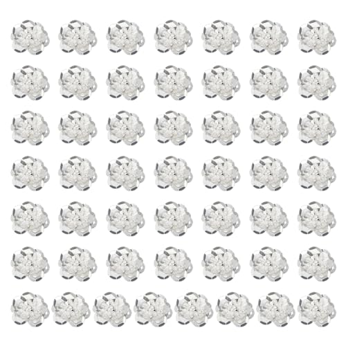 PATIKIL 100 Stück Pailletten Blumen Aufnäher, 0,8"/2cm Blumen Applikation mit Kristall Perlen zum Aufnähen auf Stoff Patch für Kleidung Schuhe Taschen Accessoirek, Grau PATIKIL 100 Stück Pailletten Blumen Aufnäher, 0,8"/2cm Blumen Applikation mit Kristall Perlen zum Aufnähen auf Stoff Patch für Kleidung Schuhe Taschen Accessoirek, Grau von PATIKIL