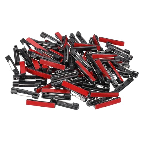 PATIKIL 100 Stück Sicherheitsnadeln, 36mm Selbstklebende Sicherheitsnadeln für Namensschilder Groß mit flachem Rücken Klebestreifen für Kleidung DIY Basteln, Schwarz PATIKIL 100 Stück Sicherheitsnadeln, 36mm Selbstklebende Sicherheitsnadeln für Namensschilder Groß mit flachem Rücken Klebestreifen für Kleidung DIY Basteln, Schwarz von PATIKIL