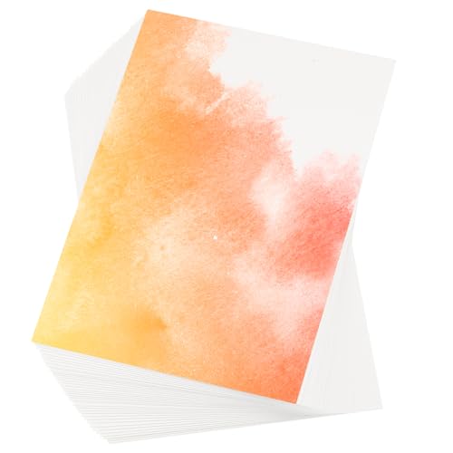 PATIKIL 100 Stück reines Baumwoll-Aquarellpapier 140lb/300 GSM Aquarellmalpapier für Kunstmalerei Aquarellzeichnung Künstler, 5,5x8,5 Zoll PATIKIL 100 Stück reines Baumwoll-Aquarellpapier 140lb/300 GSM Aquarellmalpapier für Kunstmalerei Aquarellzeichnung Künstler, 5,5x8,5 Zoll von PATIKIL