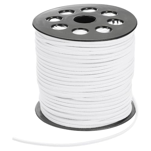 PATIKIL 100 Yards x 2.6mm Kunstlederband, Lederband Schnur für Armband Halskette Perlenherstellung DIY Handwerk, Weiß PATIKIL 100 Yards x 2.6mm Kunstlederband, Lederband Schnur für Armband Halskette Perlenherstellung DIY Handwerk, Weiß von PATIKIL