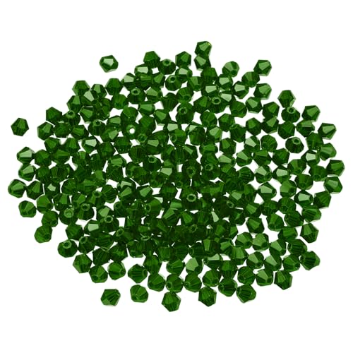PATIKIL 1000 Stück 4mm Bicone Glas Kristallperlen Facettierte Glas Abstandshalter Perlen Für Schmuckherstellung Armband Halskette Ohrringe DIY Sonnenfänger Handwerk Dunkelgrün PATIKIL 1000 Stück 4mm Bicone Glas Kristallperlen Facettierte Glas Abstandshalter Perlen Für Schmuckherstellung Armband Halskette Ohrringe DIY Sonnenfänger Handwerk Dunkelgrün von PATIKIL
