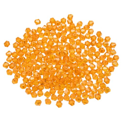 PATIKIL 1000 Stück Facettierte Glasperlen, 4mm Kristall Facettierte Perlen, Kristallperlen Zum Auffädeln, Doppelkegel Perlen für Armband, Halskette, Schmuckherstellung DIY, Orange PATIKIL 1000 Stück Facettierte Glasperlen, 4mm Kristall Facettierte Perlen, Kristallperlen Zum Auffädeln, Doppelkegel Perlen für Armband, Halskette, Schmuckherstellung DIY, Orange von PATIKIL