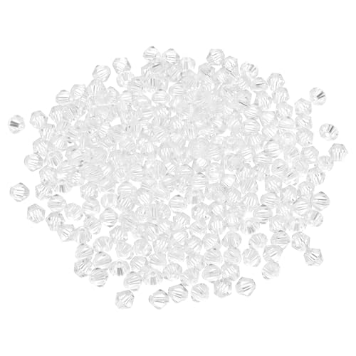 PATIKIL 1000 Stück Facettierte Glasperlen, 4mm Kristall Facettierte Perlen, Kristallperlen Zum Auffädeln, Doppelkegel Perlen für Armband, Halskette, Schmuckherstellung DIY, Weiß PATIKIL 1000 Stück Facettierte Glasperlen, 4mm Kristall Facettierte Perlen, Kristallperlen Zum Auffädeln, Doppelkegel Perlen für Armband, Halskette, Schmuckherstellung DIY, Weiß von PATIKIL