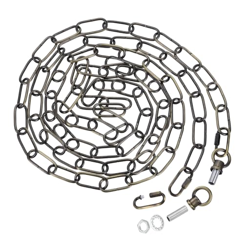 PATIKIL 10Ft Lichterkette für Hängelampe Kronleuchterkette Lichterkette Tragfähigkeit 65 Lbs für Hängelampe Deckenlüfter Bronze PATIKIL 10Ft Lichterkette für Hängelampe Kronleuchterkette Lichterkette Tragfähigkeit 65 Lbs für Hängelampe Deckenlüfter Bronze von PATIKIL