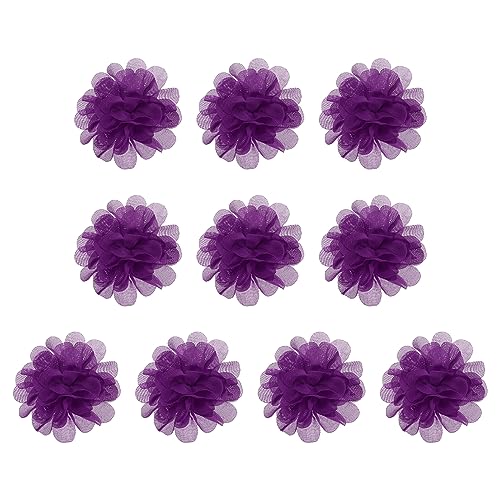 PATIKIL 10Stk 2.8" Chiffon Blumen Netz Stoff Blumen Nähen Gewebe Ornamente Stirnband Verzierungen für Heimwerker Handwerk Hochzeit Dekor Fuchsia PATIKIL 10Stk 2.8" Chiffon Blumen Netz Stoff Blumen Nähen Gewebe Ornamente Stirnband Verzierungen für Heimwerker Handwerk Hochzeit Dekor Fuchsia von PATIKIL