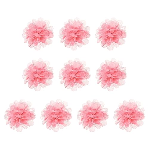 PATIKIL 10Stk 2.8" Chiffon Blumen Netz Stoff Blumen Nähen Gewebe Ornamente Stirnband Verzierungen für Heimwerker Handwerk Hochzeit Dekor Lachs PATIKIL 10Stk 2.8" Chiffon Blumen Netz Stoff Blumen Nähen Gewebe Ornamente Stirnband Verzierungen für Heimwerker Handwerk Hochzeit Dekor Lachs von PATIKIL