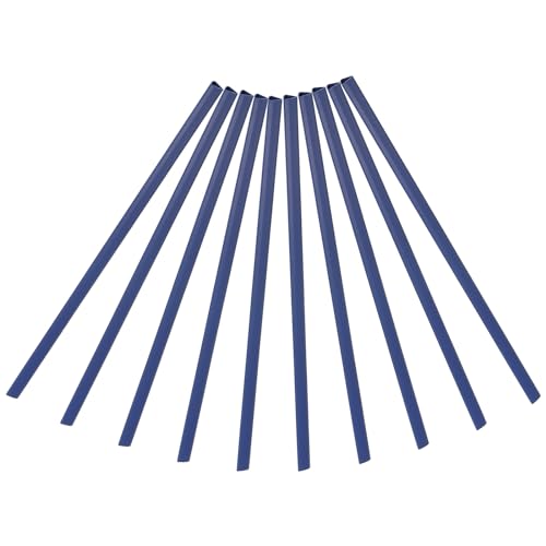PATIKIL 10mm Bindemappen, 10 Stück Kunststoff-Bindemappen mit Schiebegriff, 70 Blatt Kapazität A4 Bindemappen für Berichtsdeckel Büro Studium, Blau PATIKIL 10mm Bindemappen, 10 Stück Kunststoff-Bindemappen mit Schiebegriff, 70 Blatt Kapazität A4 Bindemappen für Berichtsdeckel Büro Studium, Blau von PATIKIL