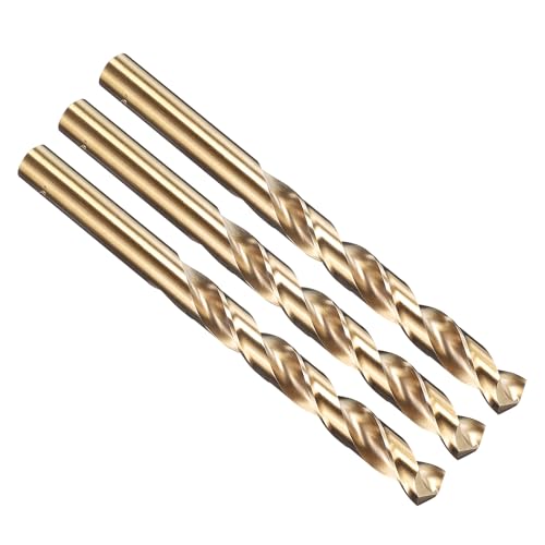 PATIKIL 10mm Bohrer, Jobber Straight Shank M35 Cobalt 5% High-Speed Steel 135° Gold Finish für Edelstahl-Hartmetall - 3er Pack PATIKIL 10mm Bohrer, Jobber Straight Shank M35 Cobalt 5% High-Speed Steel 135° Gold Finish für Edelstahl-Hartmetall - 3er Pack von PATIKIL