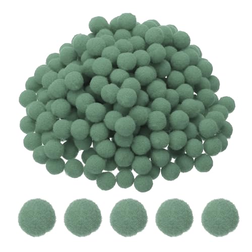 PATIKIL 10mm Bunte Pompons zum Basteln, 500 Stück Filzkugeln Bunt Mini Pom Poms, Bastelarbeiten Puff Bälle Bulk für Hüte Ostern Weihnachtskunst Verzieren Nähen DIY, Blau Grün von PATIKIL