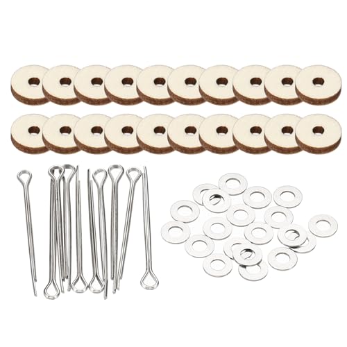 PATIKIL 10mm Puppen-Gelenke, 10er Set abnehmbare Splinte und Faserplatten für die Herstellung von Bären-Gliedmaßen und Puppenköpfen DIY Bastelzubehör von PATIKIL