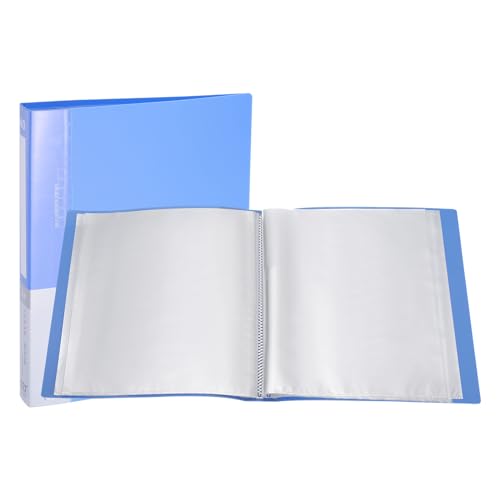 PATIKIL 11,6 x 8,3 Zoll Portfolio-Binder-Mappe, 40 Seiten Präsentationsbuch mit klaren Kunststoffhüllen für Kunstwerke und Dokumente, Hellblau PATIKIL 11,6 x 8,3 Zoll Portfolio-Binder-Mappe, 40 Seiten Präsentationsbuch mit klaren Kunststoffhüllen für Kunstwerke und Dokumente, Hellblau von PATIKIL