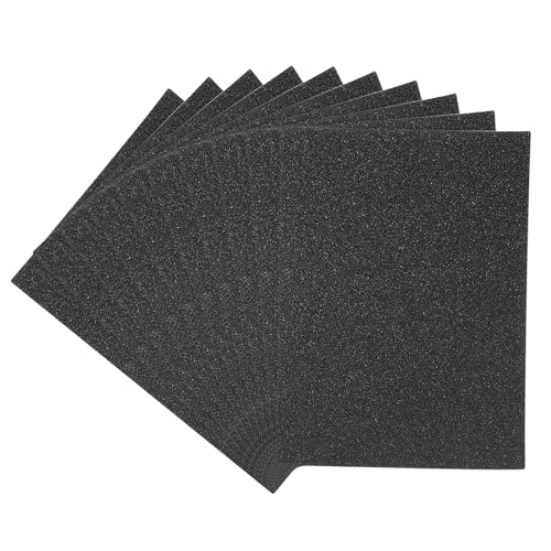 PATIKIL 11,7x8,3" Glitzer-Karton, 10 Blatt A4 Starkes Glitzerpapier ohne Abfall für Scrapbooking, Kartengestaltung, DIY-Projekte, Partydekorationen, Schwarz von PATIKIL