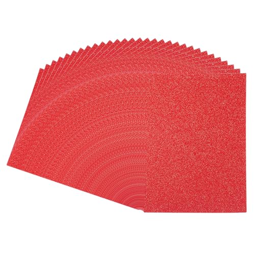 PATIKIL 11,7x8,3" Glitzer-Karton, 30 Blatt A4, dickes, nicht abblätterndes Glitzerpapier für Scrapbooking, Kartengestaltung, DIY-Projekte, Partydekorationen, Rot PATIKIL 11,7x8,3" Glitzer-Karton, 30 Blatt A4, dickes, nicht abblätterndes Glitzerpapier für Scrapbooking, Kartengestaltung, DIY-Projekte, Partydekorationen, Rot von PATIKIL