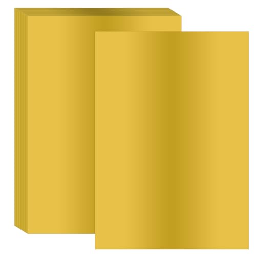 PATIKIL 11.7x8.3" Heißprägefolienpapierbogen, 40 Bögen A4 Heißprägepapierfolie für Leder DIY Logo Dekor Handwerk Geschenkverpackung Scrapbook Karte, Gold PATIKIL 11.7x8.3" Heißprägefolienpapierbogen, 40 Bögen A4 Heißprägepapierfolie für Leder DIY Logo Dekor Handwerk Geschenkverpackung Scrapbook Karte, Gold von PATIKIL