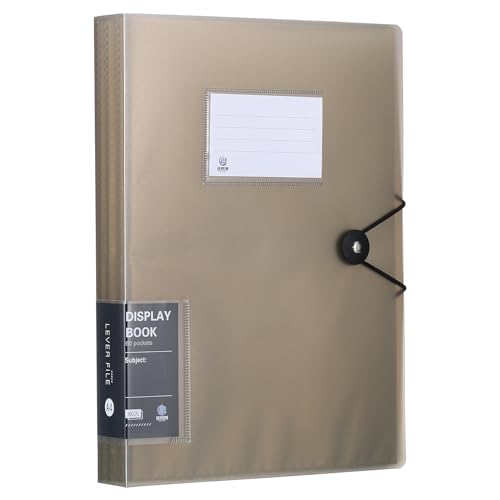 PATIKIL 12,1 x 10,6 Zoll Portfolio-Binder-Mappe, 1 Stück mit 60 Taschen Präsentationsbuch mit klaren Kunststoffhüllen für Dokumente PATIKIL 12,1 x 10,6 Zoll Portfolio-Binder-Mappe, 1 Stück mit 60 Taschen Präsentationsbuch mit klaren Kunststoffhüllen für Dokumente von PATIKIL