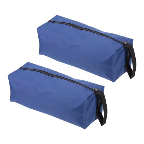 PATIKIL 12" Reißverschluss Werkzeugbeutel 2 Pack Mehrzweck Werkzeug Beutel Wasserdichte Tasche Beutel Speicher Organizer für Schraubendreher Zangen Blau von PATIKIL