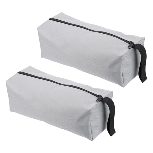 PATIKIL 12" Reißverschluss Werkzeugbeutel 2 Pack Mehrzweck Werkzeug Beutel Wasserdichte Tasche Beutel Speicher Organizer für Schraubendreher Zangen Grau von PATIKIL