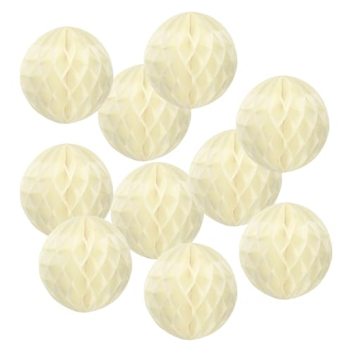 PATIKIL 12" Seidenpapier-Pompons Blumenbälle, 10er-Pack Party hängende Papierblumenbälle Dekoration für Geburtstag Hochzeit Zuhause Hintergrunddekoration, Beige PATIKIL 12" Seidenpapier-Pompons Blumenbälle, 10er-Pack Party hängende Papierblumenbälle Dekoration für Geburtstag Hochzeit Zuhause Hintergrunddekoration, Beige von PATIKIL