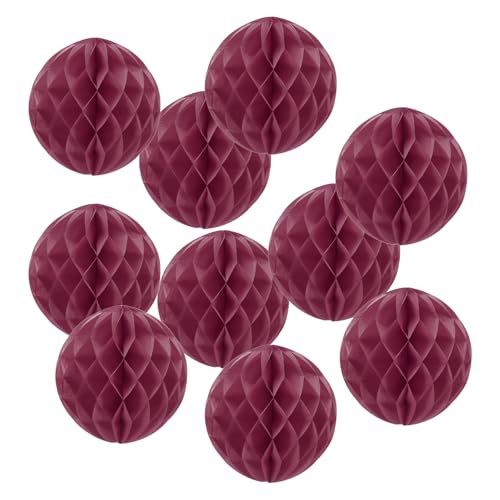 PATIKIL 12" Seidenpapier-Pompons Blumenbälle, 10er-Pack Party hängende Papierblumenbälle Dekoration für Geburtstag Hochzeit Zuhause Hintergrunddekoration, Burgund PATIKIL 12" Seidenpapier-Pompons Blumenbälle, 10er-Pack Party hängende Papierblumenbälle Dekoration für Geburtstag Hochzeit Zuhause Hintergrunddekoration, Burgund von PATIKIL