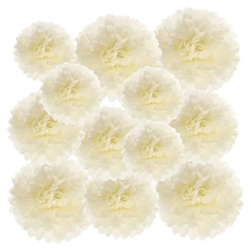 PATIKIL 12 Stück 10/15/20 cm Pom Poms Papier Blumen, Papierblumen Hochzeitsdeko Seidenpapier für Hochzeit Brautdusche Geburtstagsparty Hintergrund Dekoration, Beige PATIKIL 12 Stück 10/15/20 cm Pom Poms Papier Blumen, Papierblumen Hochzeitsdeko Seidenpapier für Hochzeit Brautdusche Geburtstagsparty Hintergrund Dekoration, Beige von PATIKIL